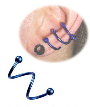 1.2mm Sininen Tuplaspiraali