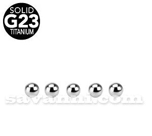 5kpl 3mm Titaani Pallo 1.2mm