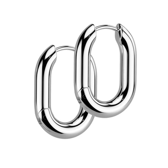 Ovaalit Korvarenkaat Kirurginteräs (parihinta)