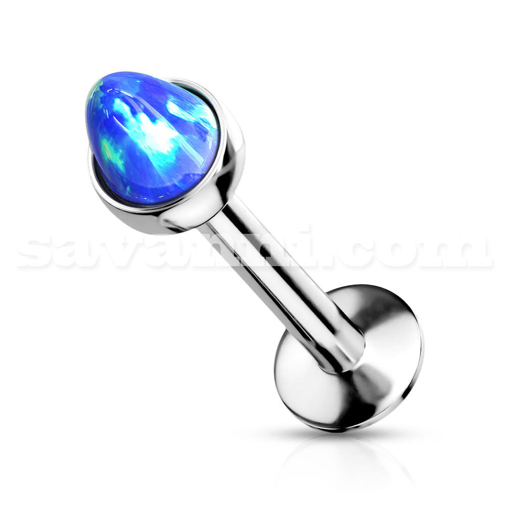1.2mm Labret Opal sininen Spike