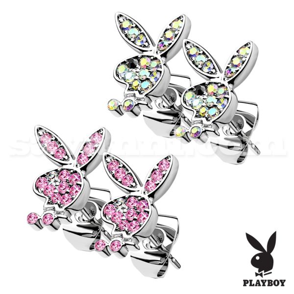 Playboy Earrings Surgical Steel (pairs)