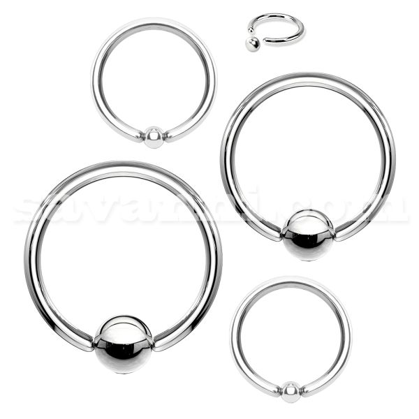 1.6mm Surgical Steel Basic BCR-ring